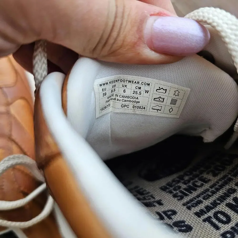 KEEN Women's Leather Trail Sneakers Size 8.5  Brown Lace-Up Athletic Outdoor - Picture 6 of 6